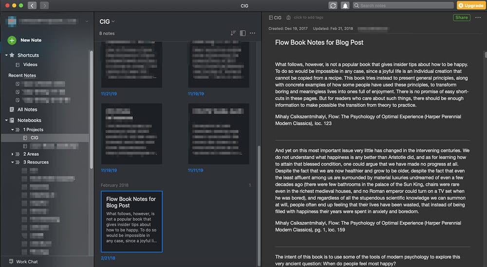 Evernote-screenshot-for-best-writing-app Bleu7.com