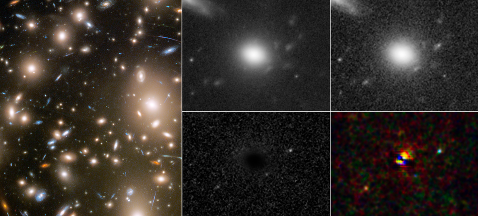 Trois moments différents d'une explosion de supernova lointaine ont été capturés en un seul instantané par le télescope spatial Hubble de la NASA. L'étoile a explosé il y a plus de 11 milliards d'années, alors que l'univers avait moins d'un cinquième de son âge actuel de 13,8 milliards d'années.